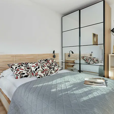 Beige And Grey In With Balcony Close To The By Renters Gdańsk